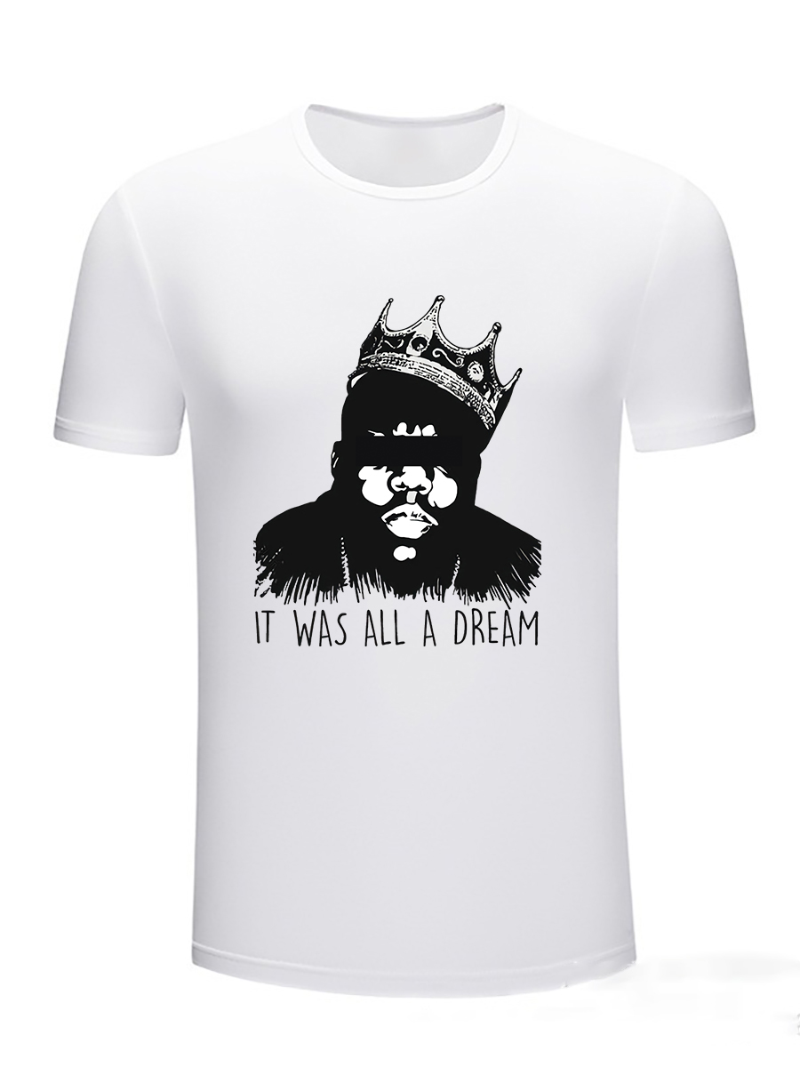 White Crowned Biggie Print T-Shirt - Image 2