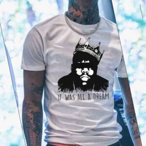 White Crowned Biggie Print T-Shirt