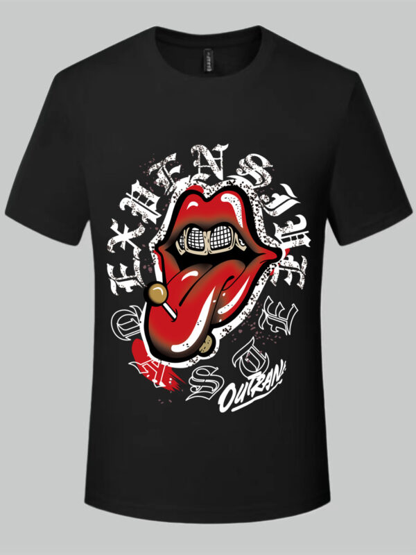Black 'Expensive Taste' Printed Men's T-Shirt - Image 2