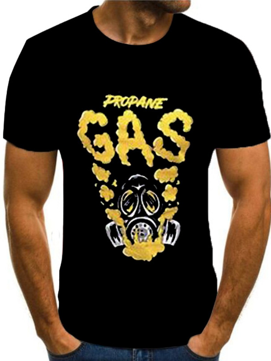 Black & Yellow GAS T-Shirt - Image 2