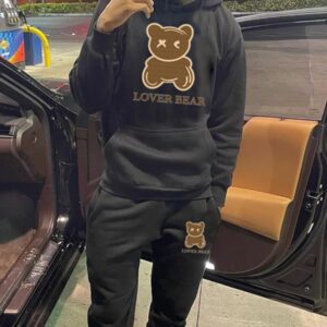 Lover Bear Hooded Tracksuit Set