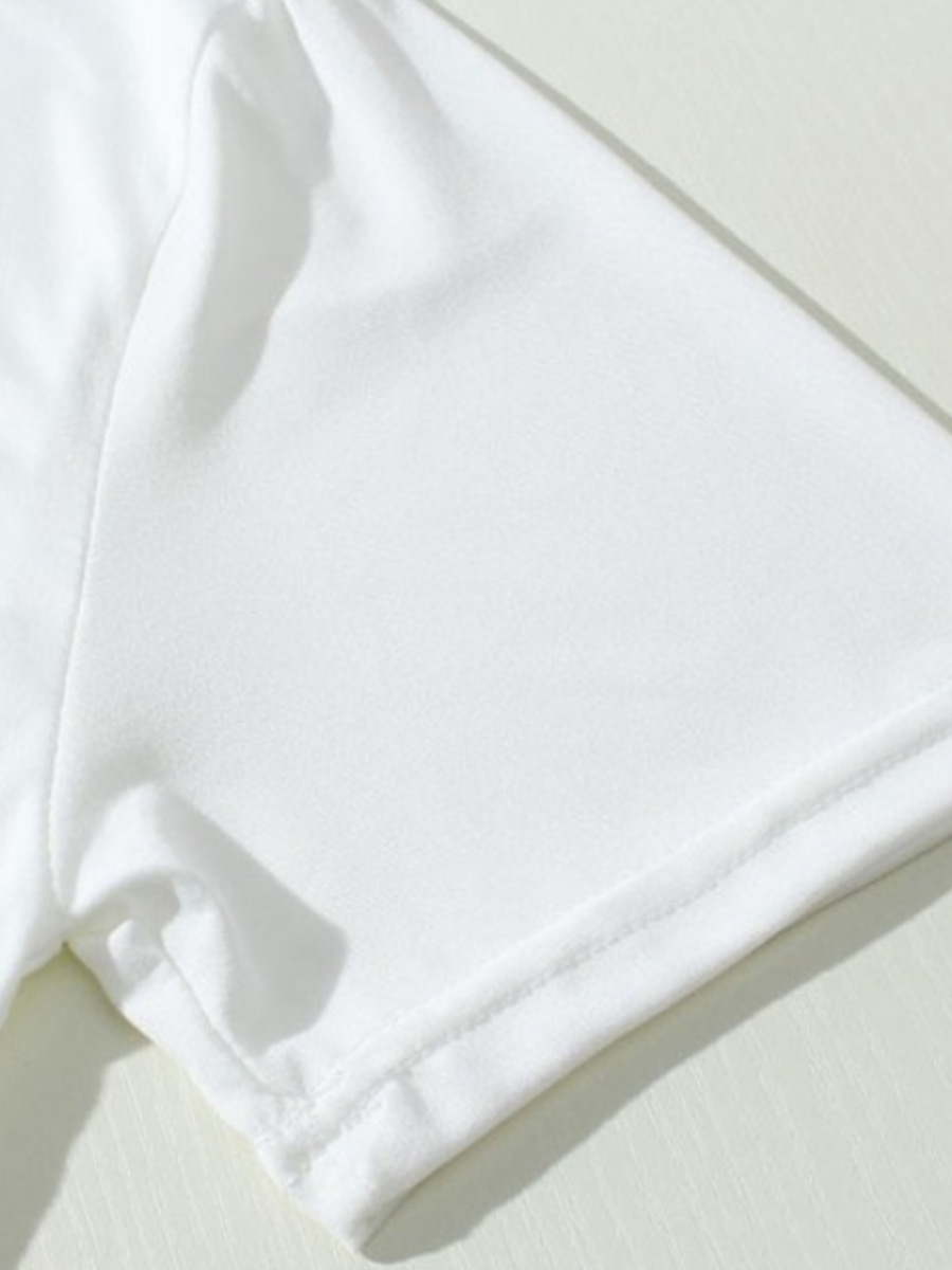 White No Days Off Bear & Angel T-Shirt - Image 4